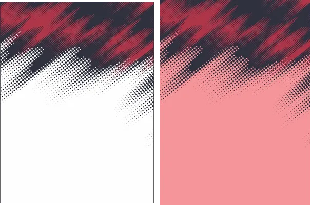 halftone colors design
