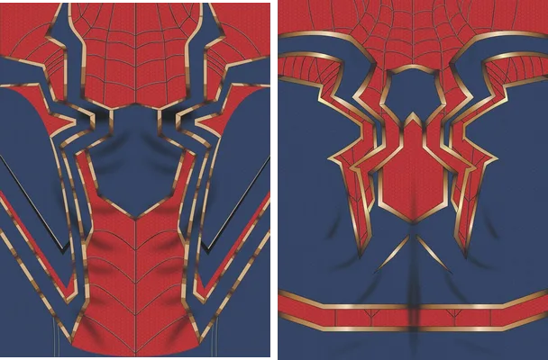 iron spiderman design