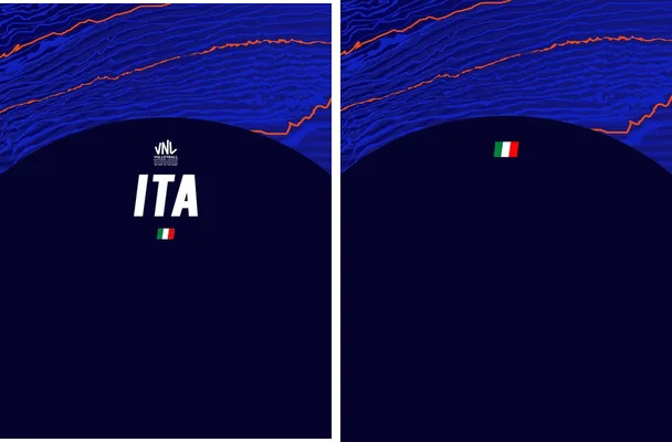 italy vnl jersey vector