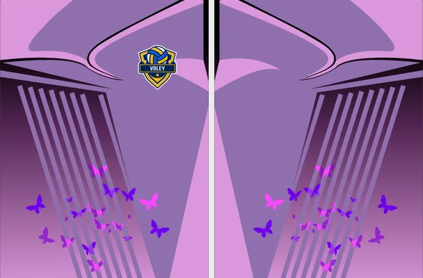 jersey voley morado mariposas 2026 M 1
