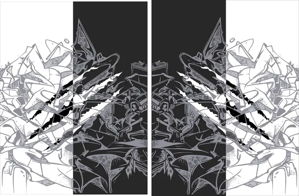 jersey abstract black and white