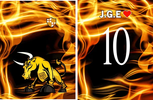 jersey barcelona grunge amarillo negro