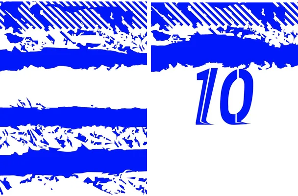 jersey blanco azul