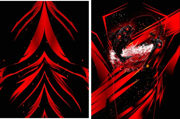 jersey buzo fish red and black
