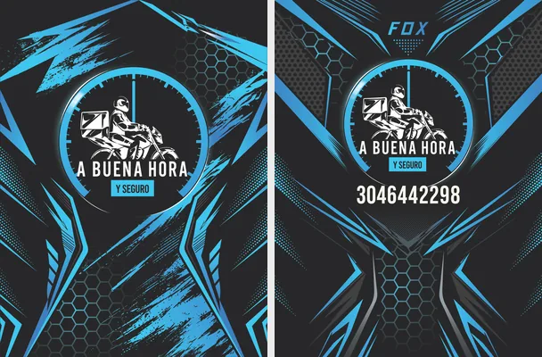 jersey buzo motrocross negro celste