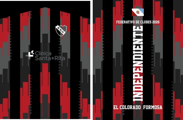 jersey club atletico independiente roja negro