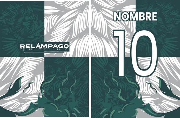 jersey floral blanco verde