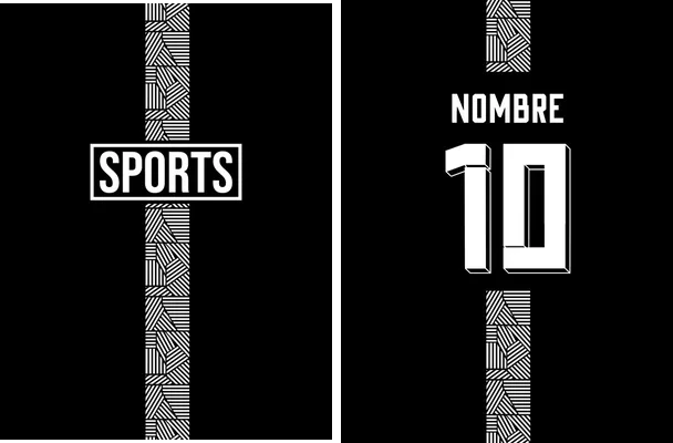jersey geometric black