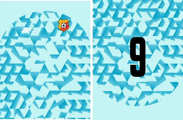 jersey geometric celeste degradado
