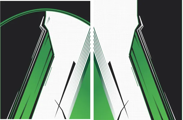 jersey geometric green