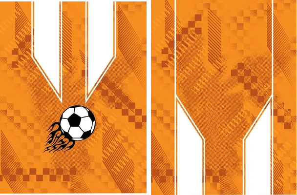 jersey geometric orange