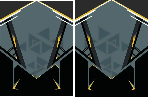 jersey geometrico triangulos gris negro