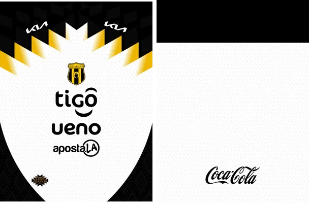 jersey guarani fc blanco negr amarillo