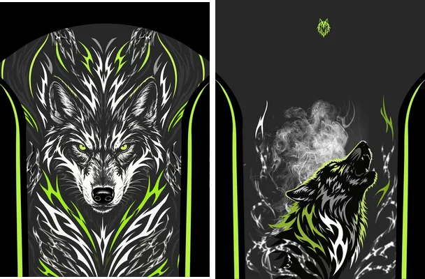 jersey lobo vector