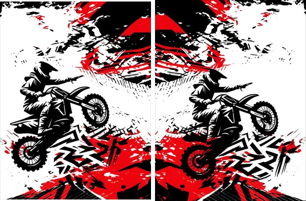 jersey motocross abstract 2