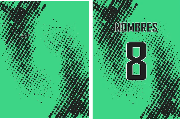 jersey pattern personalizada menta