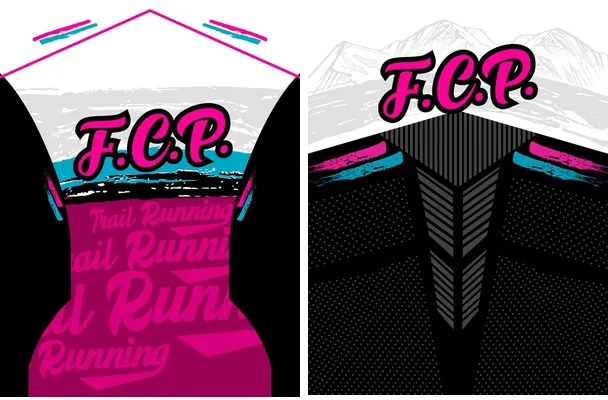 jersey running rosado negro