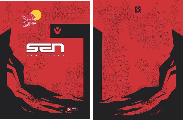 jersey sentinels red and black