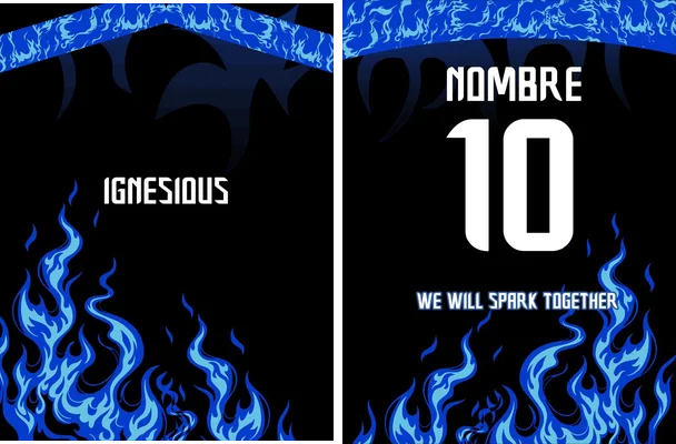 jersey sport flames
