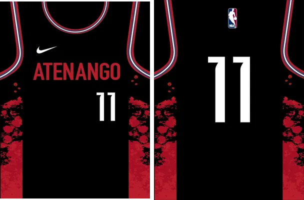 jersey sport red and black