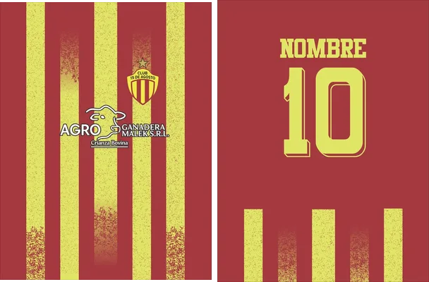jersey sport red and yellow