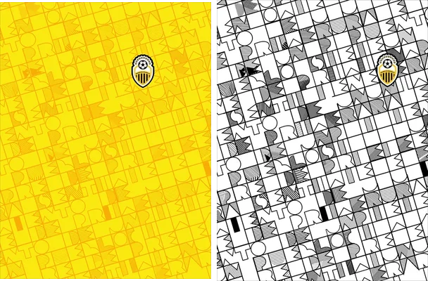 jersey tipografico y geometrico