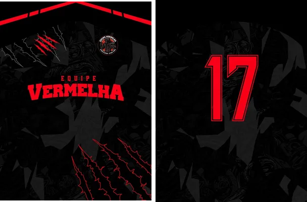 jersey vermelha black and red