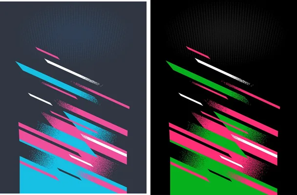 lines grunge colours