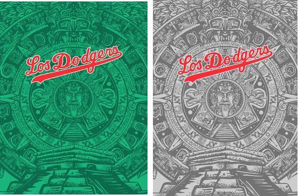 los dodgers mayan jersey