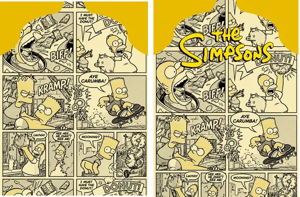 los simpsons comic yellow