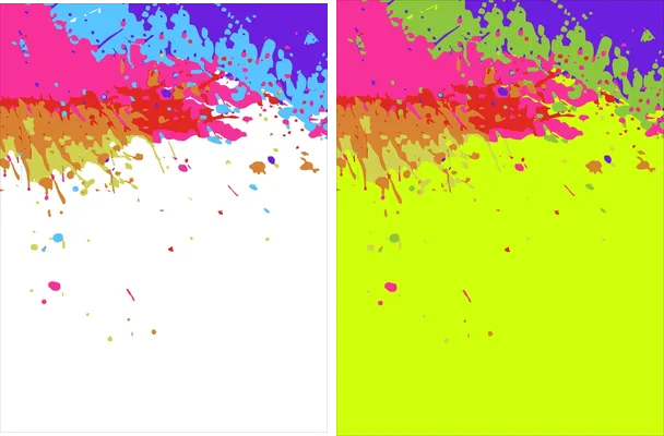 manchas de color
