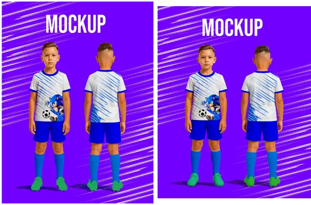 mockup nino frente y espalda coreldraw adobe illustrator