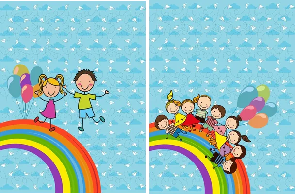 ninos arcoiris