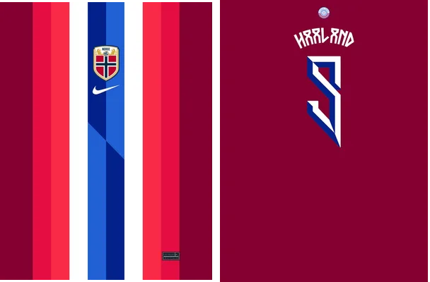 noruega home kit euro 2024