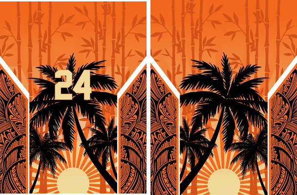 pattern basketball orange