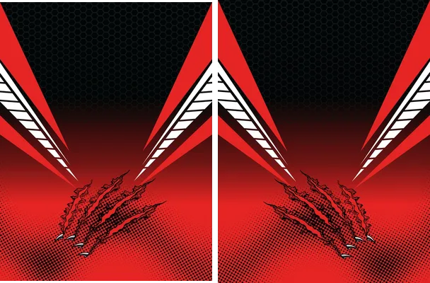 pattern garras red design