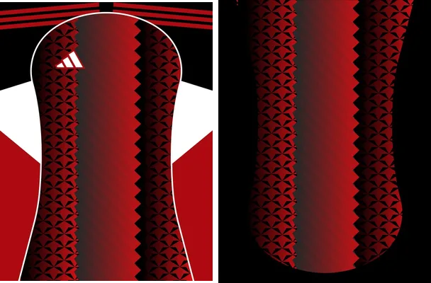 pattern red adidas