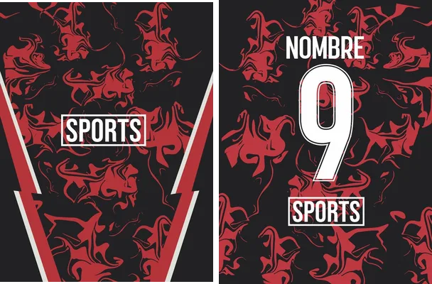 pattern sport black and red