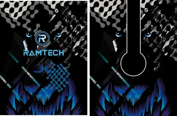 pattern sports blue wolf