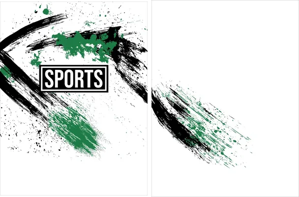pattern sports brush white