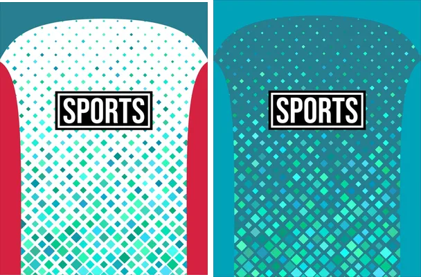 pattern sports colors geometric