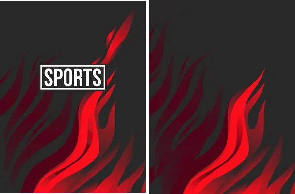 pattern sports degrade red