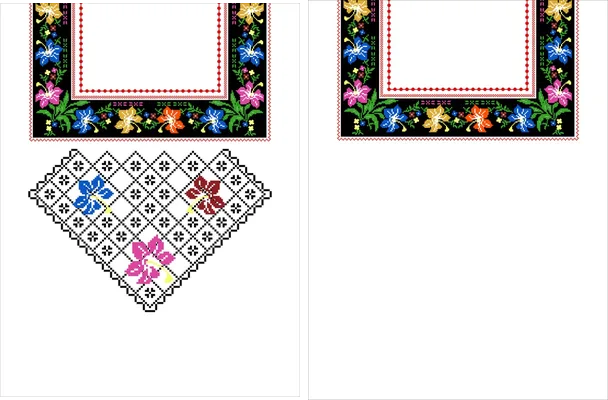 pattern sports floral bordado