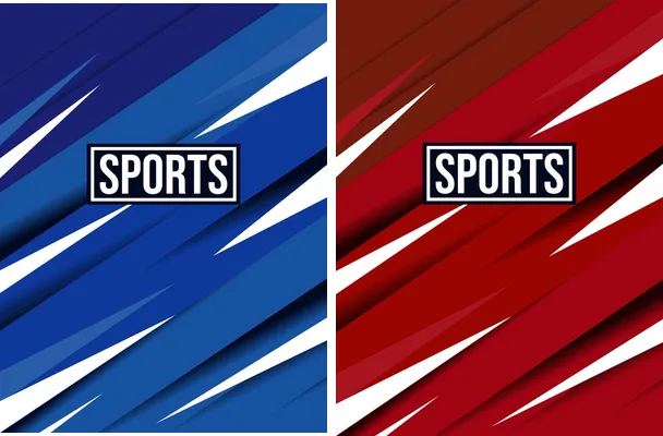 pattern sports geometric blue red