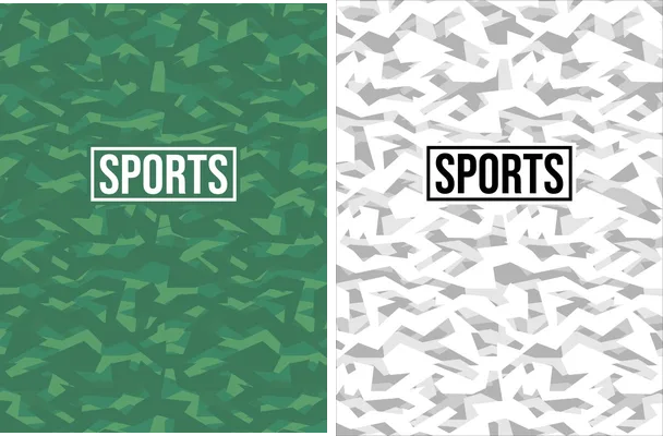 pattern sports geometric green