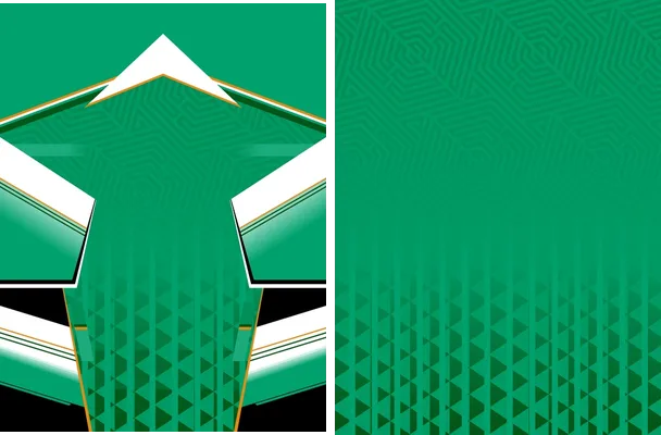pattern sports green geometric