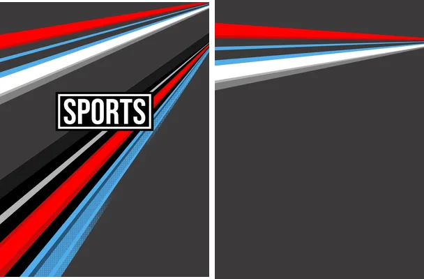 pattern sports line black geometric
