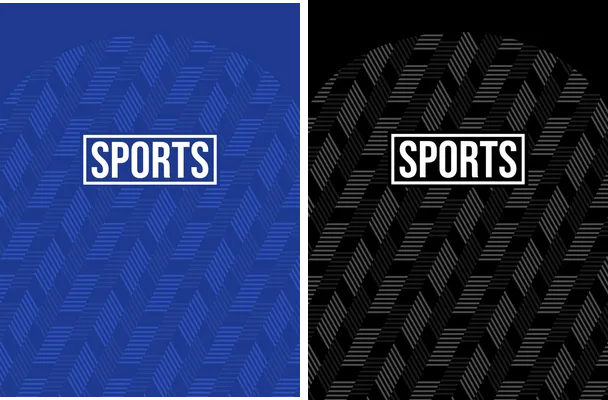 pattern sports line blue