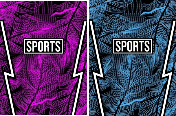 pattern sports line floral