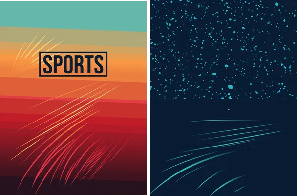pattern sports lineas color